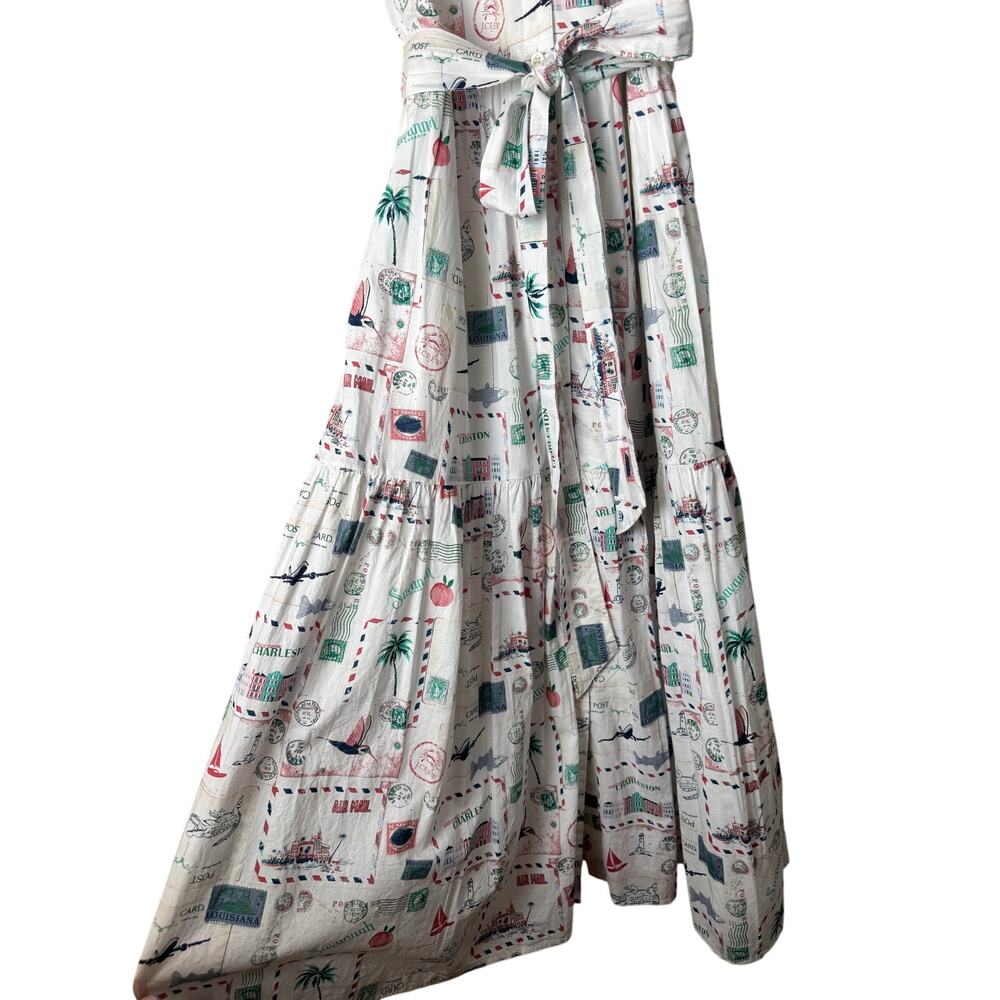 J.Crew Sleeveless Collared Postcard Tiered Dress Size 6 NWT - Picture 6 of 10